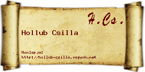 Hollub Csilla névjegykártya
